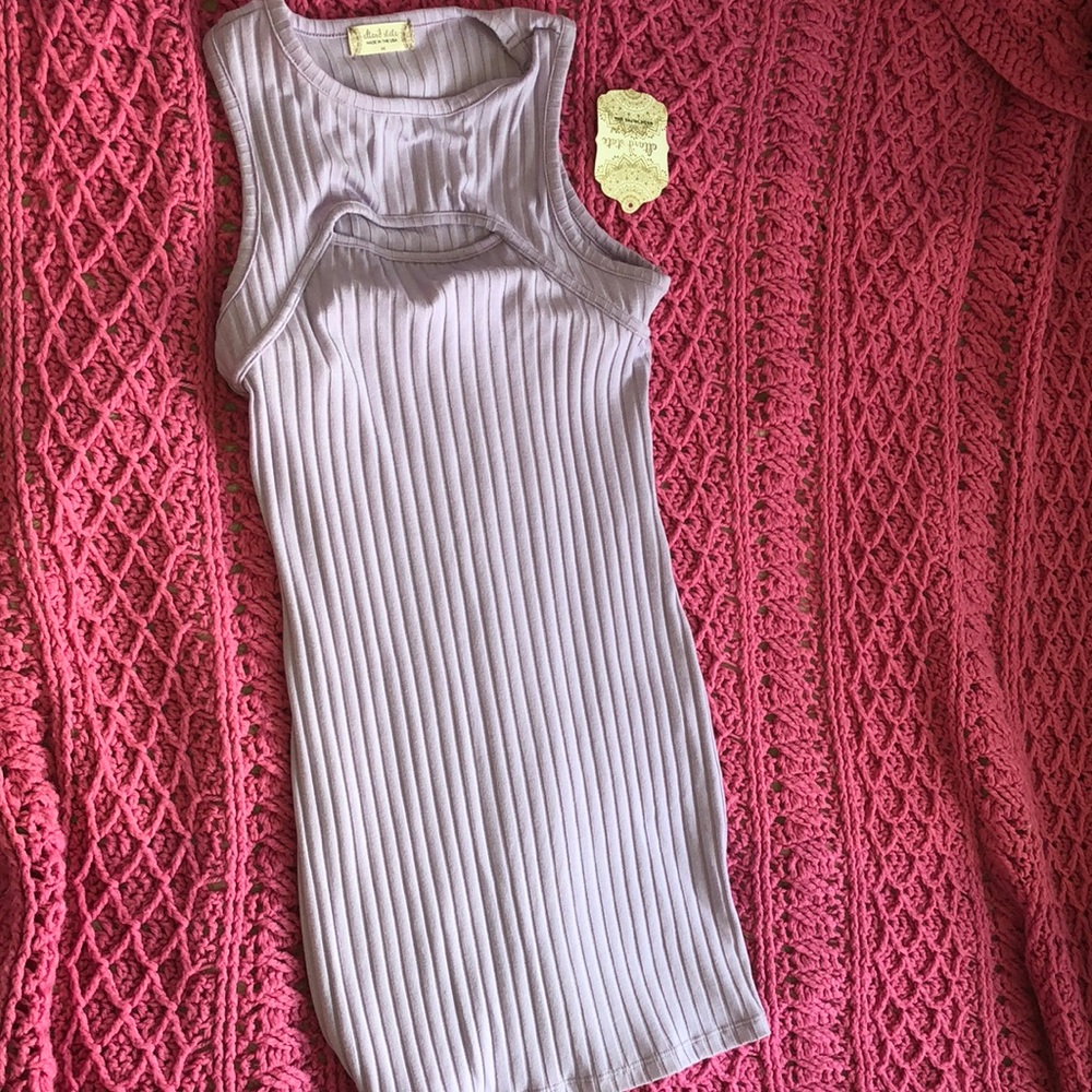 Lavender Body Con Altered State Dress with cutout!